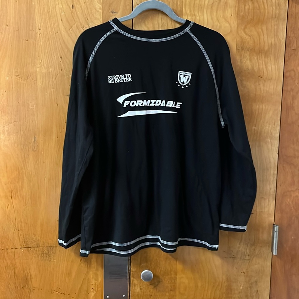 Black long sleeve top